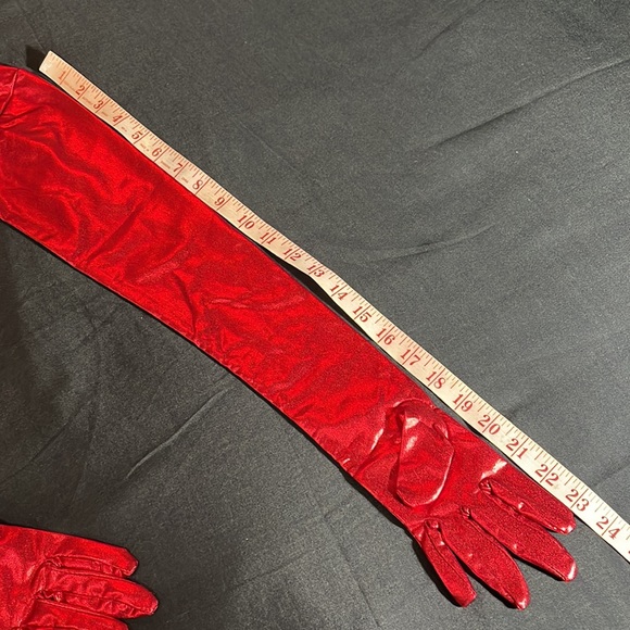 Red metallic stretch full body suit. 100% coverage, medium (23G9C64) - Picture 6 of 10